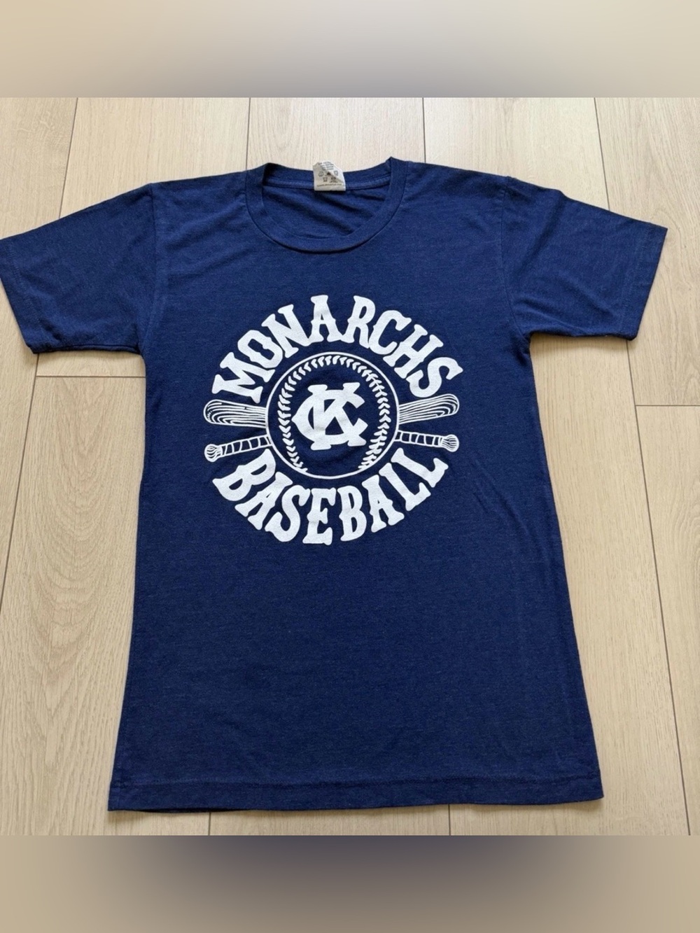 Charlie Hustle Vintage Monarchs Baseball Graphic Tee - Navy